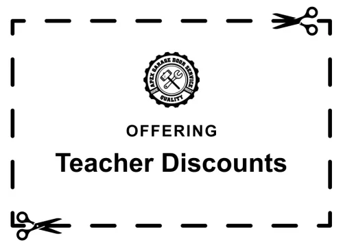 Apex Garage Doors offers Teacher Discounts 